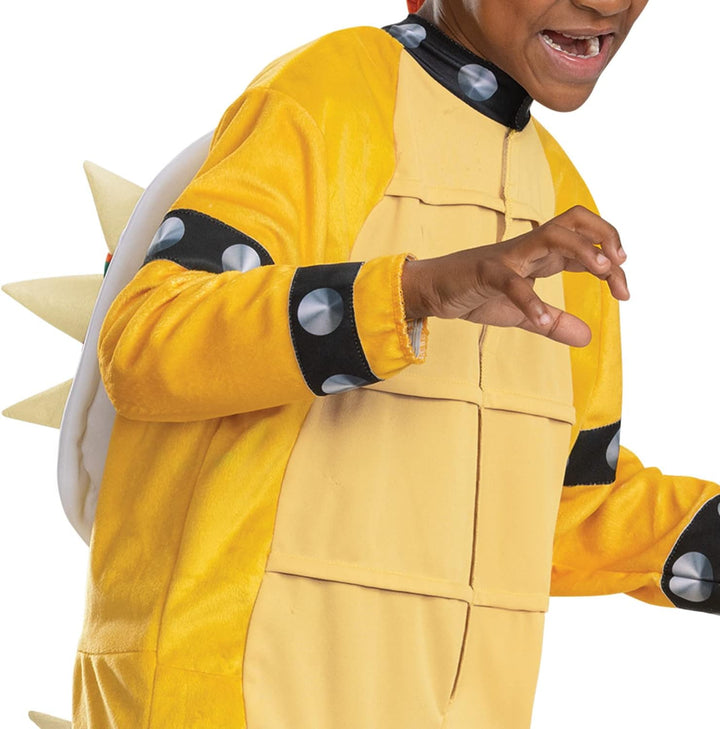 Disguise Bowser-Kostüm mit Kapuze, offizielles Super-Mario-Charakter-Kostüm für Kinder (7-8) Bowser,