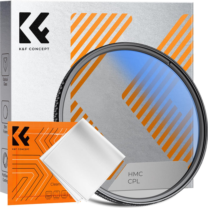 K&F Concept K-Serie 77mm Slim Zirkularer Polfilter Polarisationsfilter CPL Filter Cirkular Polfilter