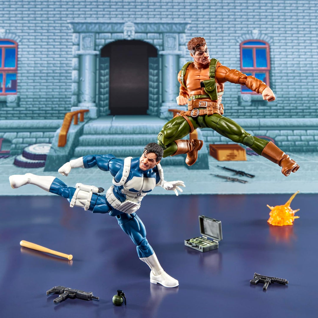 Marvel Legends Series Gamerverse Punisher und Nick Fury Action-Figuren zum Sammeln
