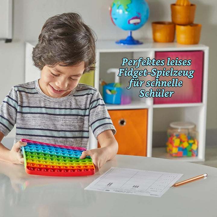 Learning Resources Sensorik-Poppit Hunderter-Zahlenbrett, drücken und zählen, Stressabbau-Spielzeug