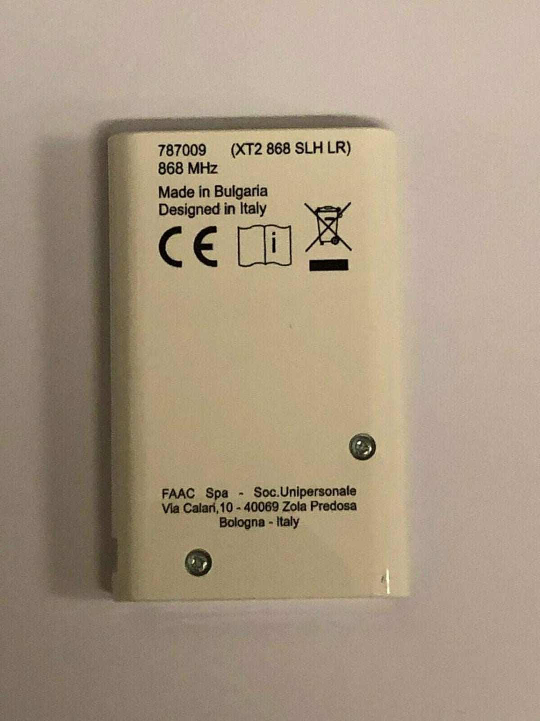 Faac, Fernbedienung XT2 868SLH Frequenz 868 MHz, 2 Kanäle & TÃlÃcommande FAAC XT4 868 SLH Bundle mit