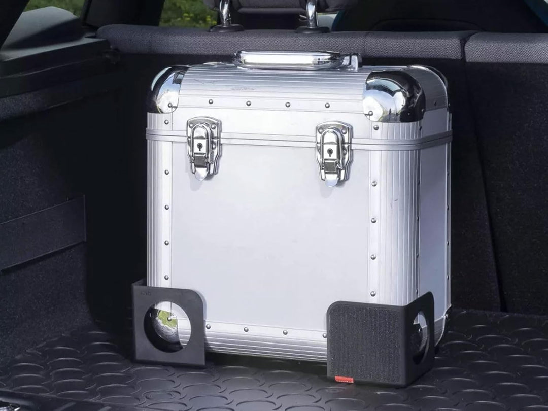 rati Nook 2x Kofferraum Organizer Klett & Antirutschpads [100% Recycelt] Gepäckfixierung Kofferraum