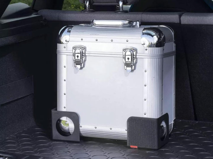 rati Nook 2x Kofferraum Organizer Klett & Antirutschpads [100% Recycelt] Gepäckfixierung Kofferraum