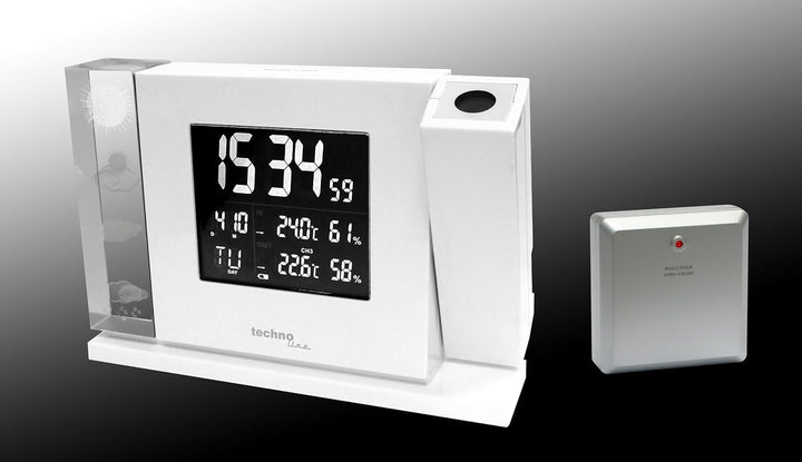 WT 643 Premium-Projektionswecker mit Vorhersage von Wettersituationen und Anzeige von Innen- und Aus