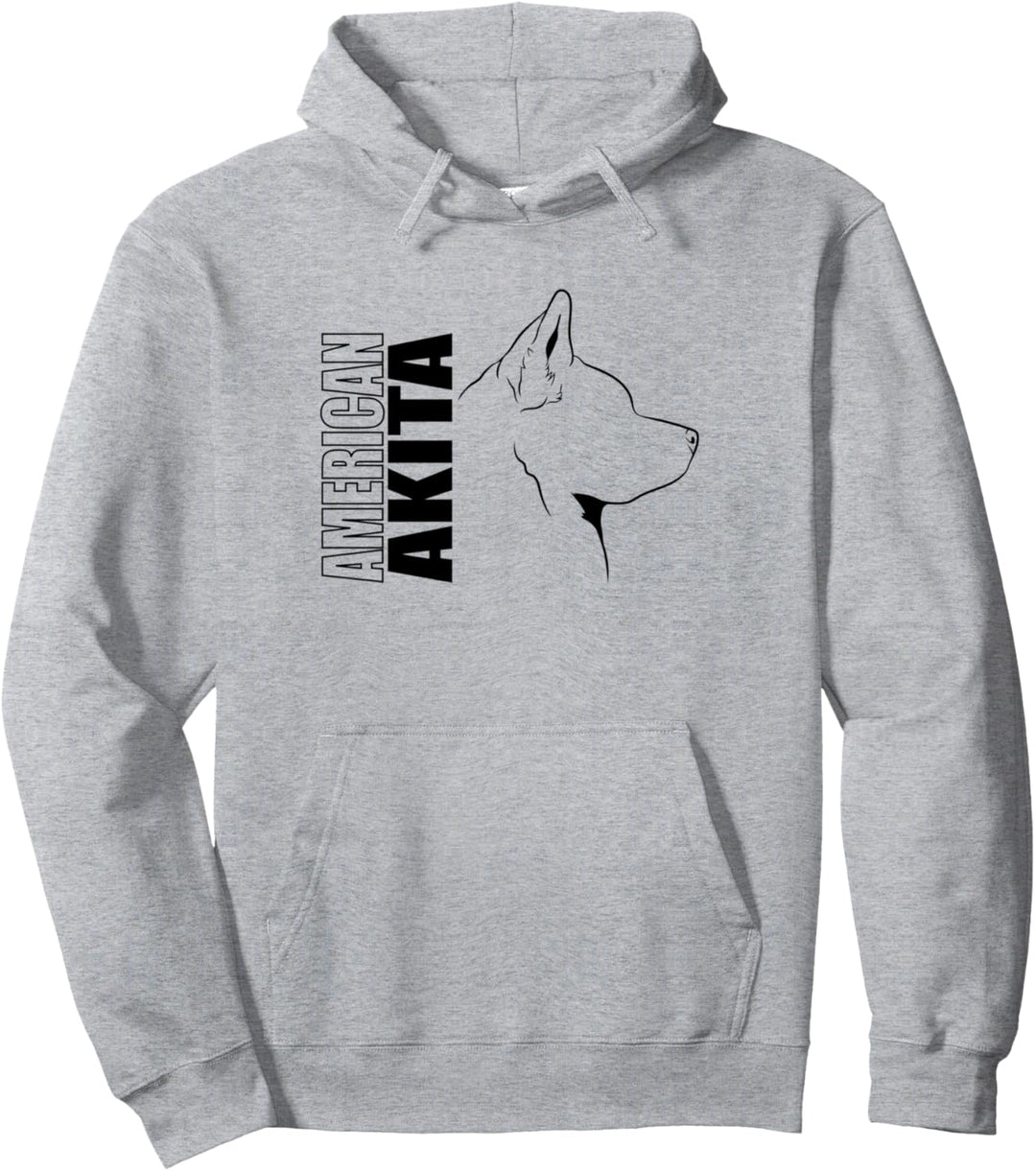 American Akita Profil Hunderasse Hund Hunde Pullover Hoodie