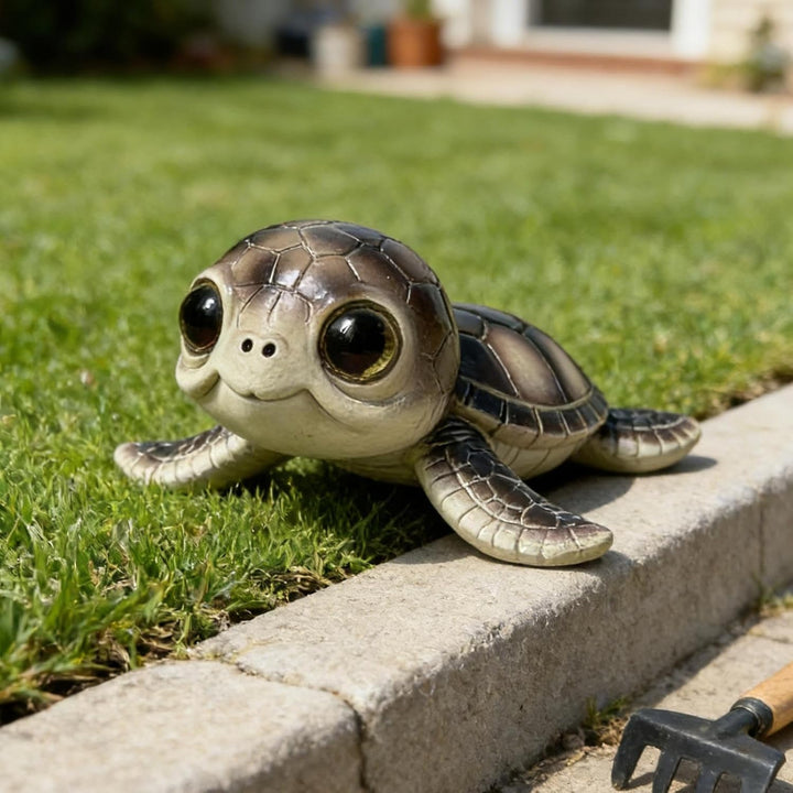 Schildkröten-Miniatur, Sammlerfigur, Dekoration, Mini-Gartenskulptur, Schildkrötentier, für Mutterta