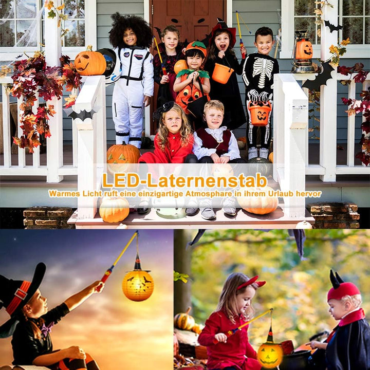 4 LED Laternenstab Electric 40cm für St Martin, Elektronischer Lantern Rods Stab Laternenumzüge Hall