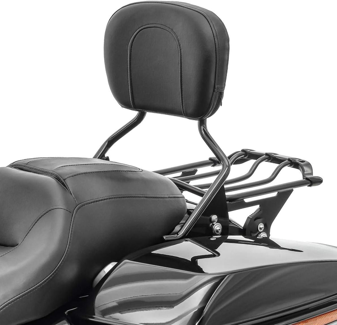 Sissybar + Gepäckträger AW für Harley Davidson Street Glide Special 15-19 schwarz