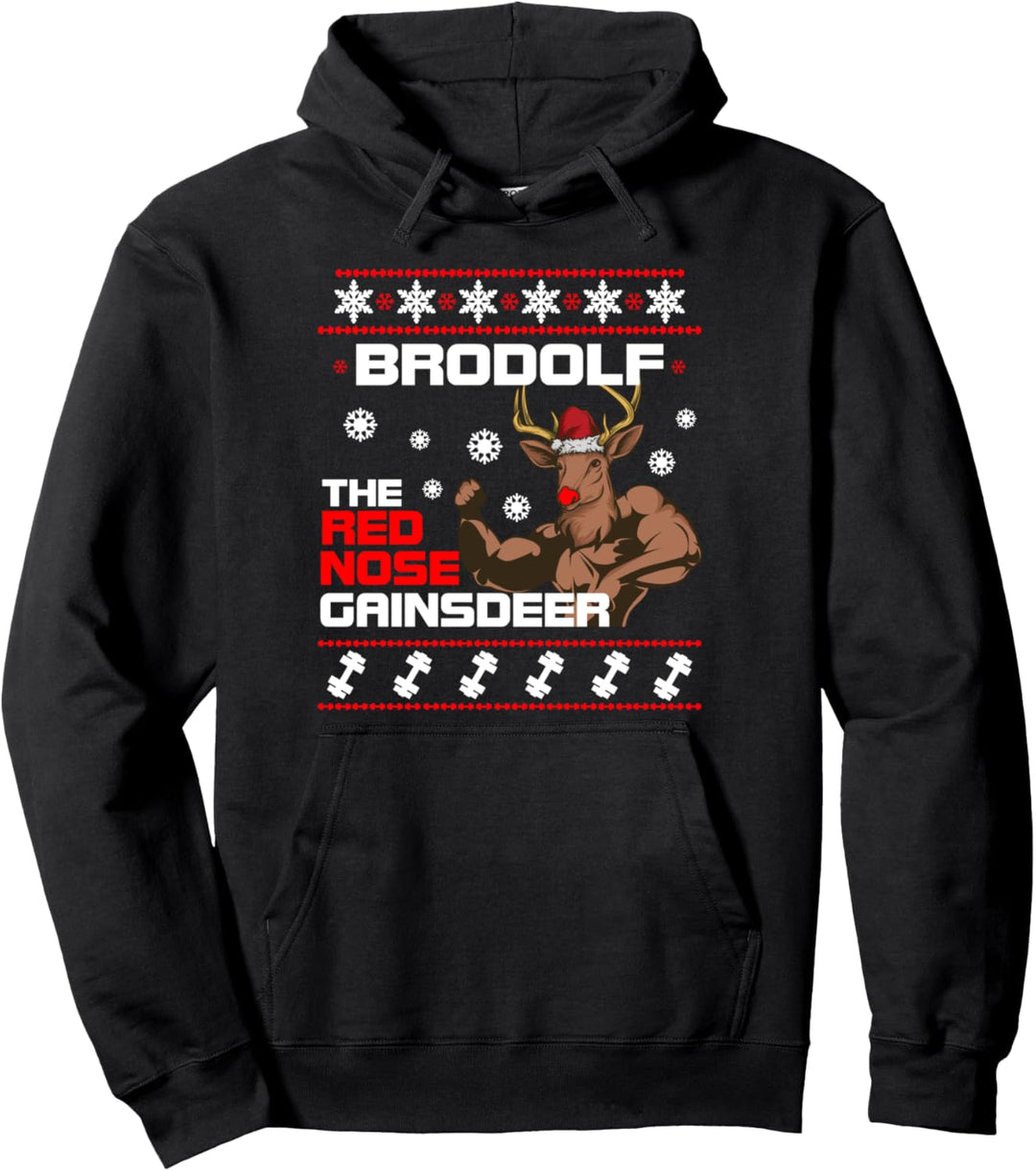 Weihnachten Fitness design gainzdeer Pullover Hoodie