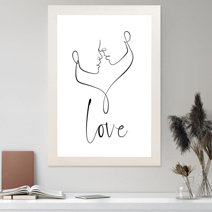 MONFRAME Bilderrahmen Modern - 80x100 cm - Weiss - mit Acrylglas 80x100 cm Weiss, 80x100 cm Weiss