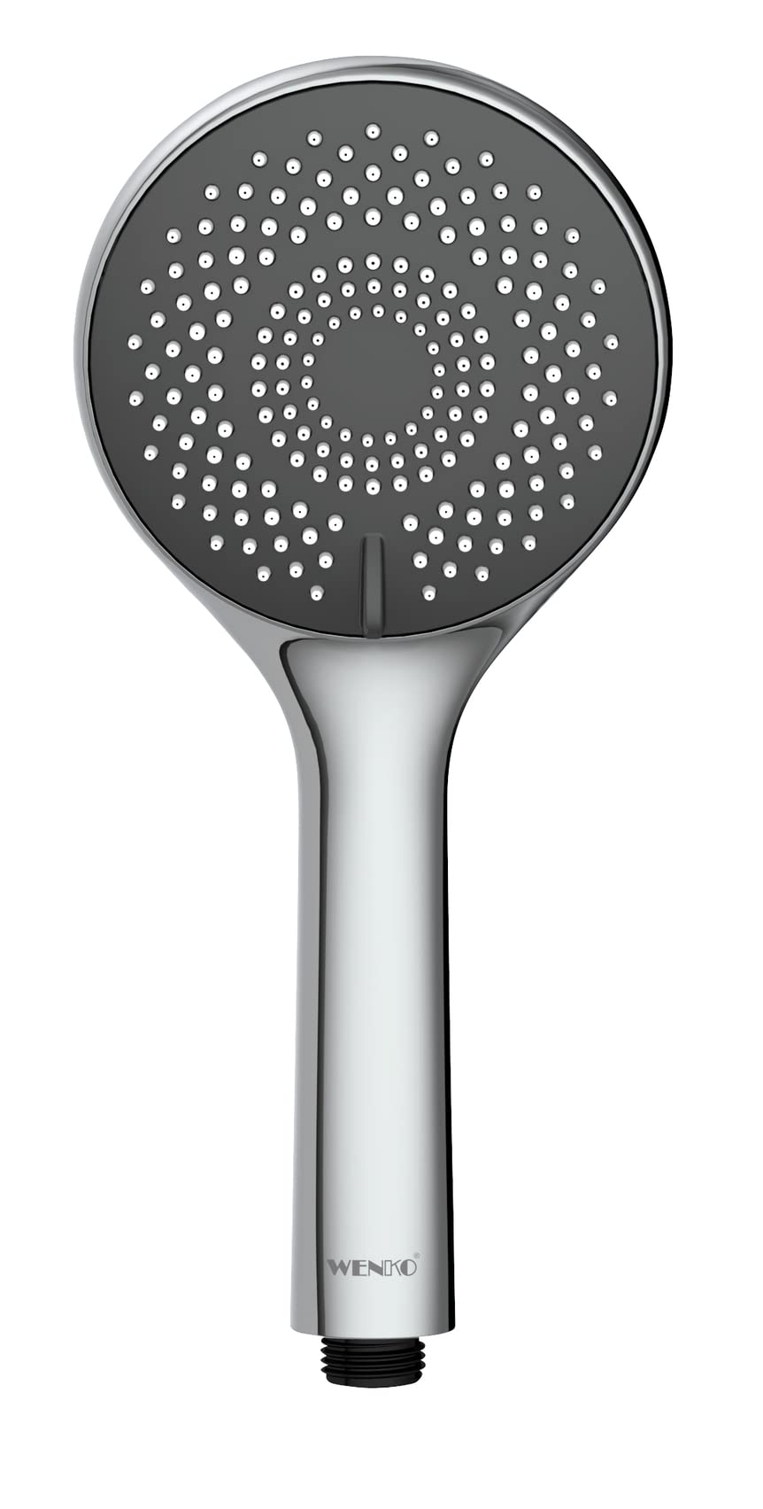 WENKO Wasserspar Duschkopf Watersaving, Handbrause mit Wasserspar-System, 3 Strahlarten, Ø 11 cm, AB