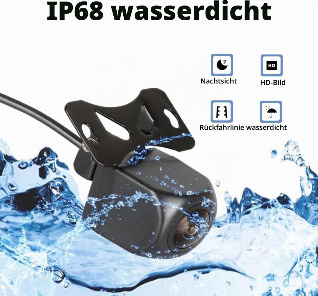 IP68 Wasserdichte Rückfahrkamera für Auto mit HD1080P/CVBS, klarer Nachtsicht und 170° Weitwinkel fü
