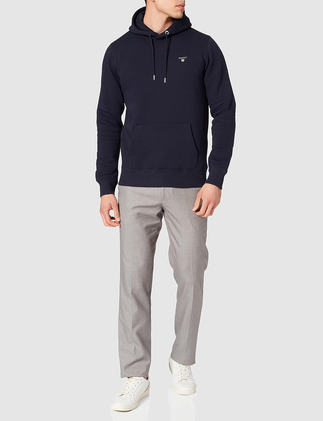 GANT Herren Sweat Hoodie ORIGINAL Kapuzenpullover Evening Blue S, Evening Blue S