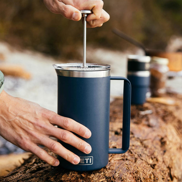 YETI Rambler Stempelkanne Mit DuraSip Keramikbeschichtung, Navy, 34 oz (1 L), Navy