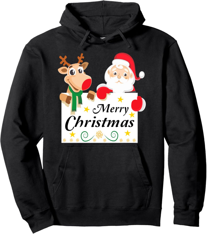 Weihnachtsoutfit Rentier Santa Claus Merry Christmas Pullover Hoodie