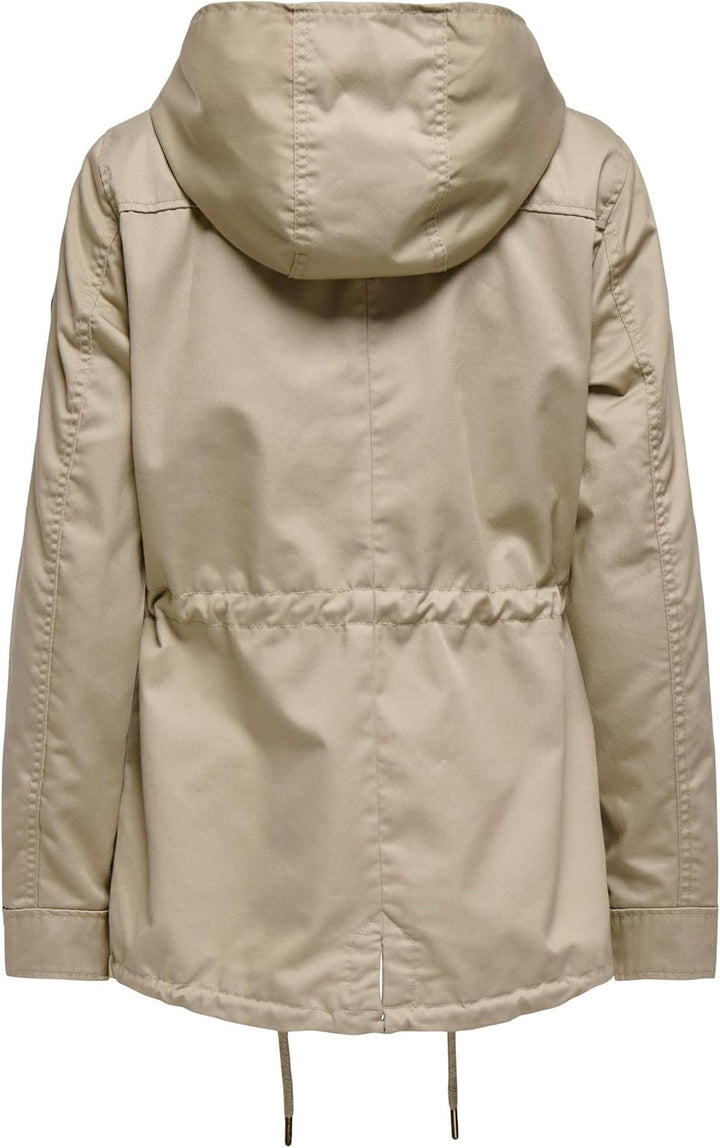 ONLY Female Jacke Leinen Parka XS Trench Coat, XS Trench Coat