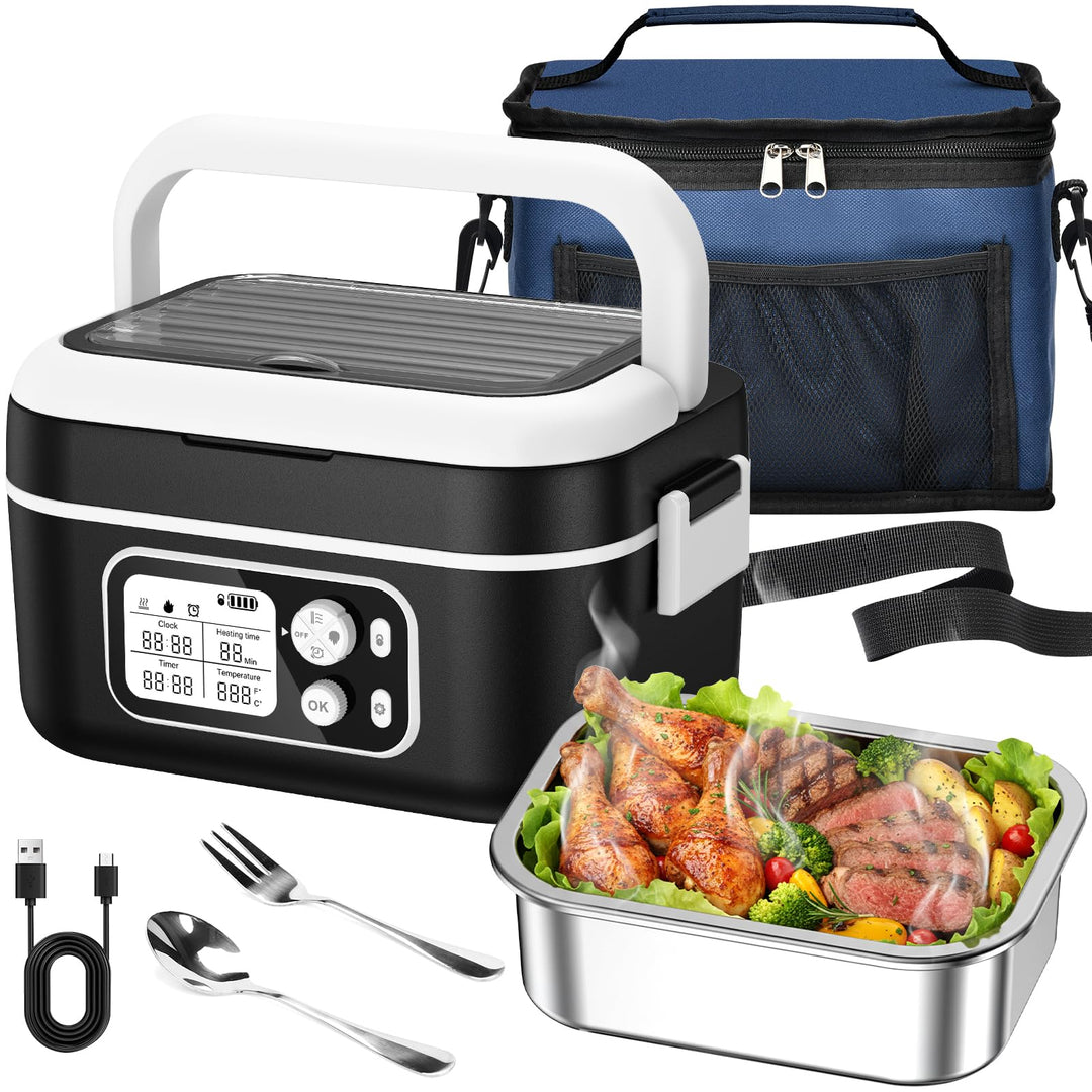 Elektrische Lunchbox 100W, Electric Lunch Box 1,5L Heat Box Isolierte Wärmebox automatischer Aufheiz