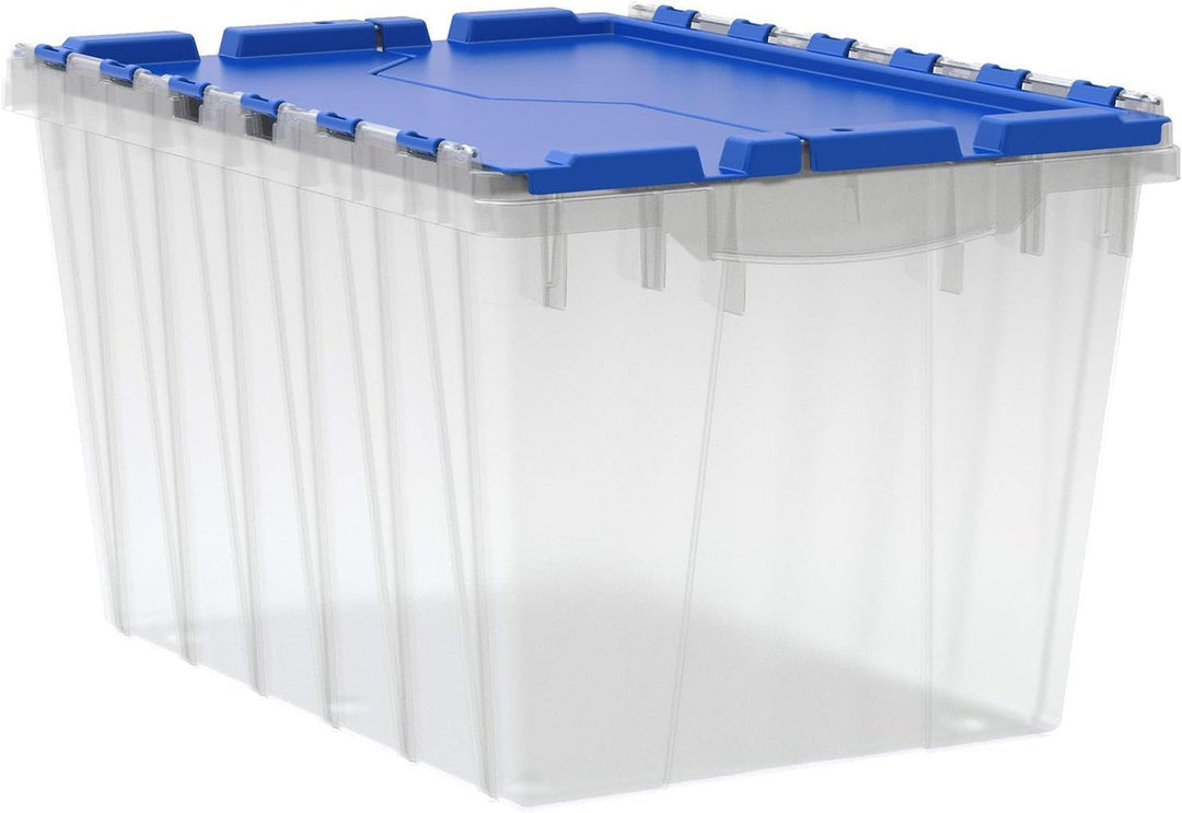 Storage Box, 12-Gallon, 15""x21-1/2""x12-1/2"", Clear/Blue, Sold as 1 Each 12-Gallon each, 12-Gallon