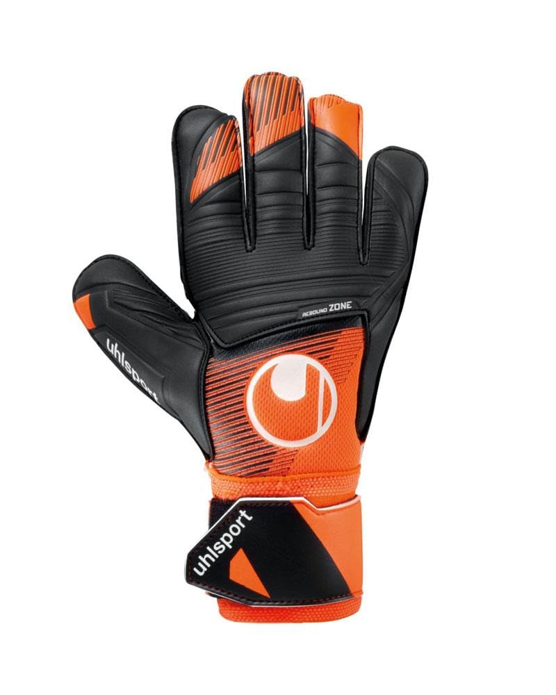 uhlsport Unisex Jugend Soft Resist+ Fussball Torwarthandschuhe 7.5 fluo orange/schwarz/weiss, 7.5 fl