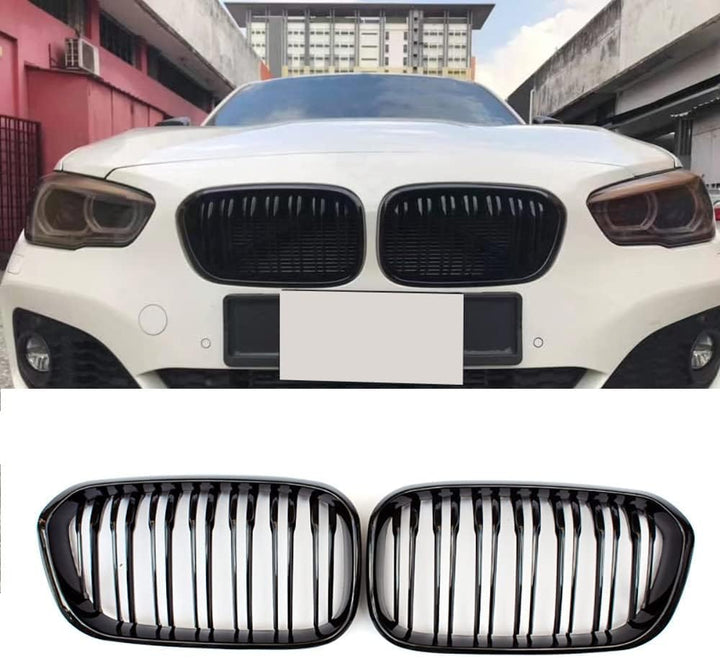YIUBCZOQI F20 F21 Kühlergrill Passend für BMW 1er F20 F21 120i 118i 125i Nieren Schwarz 1er Kühlergr