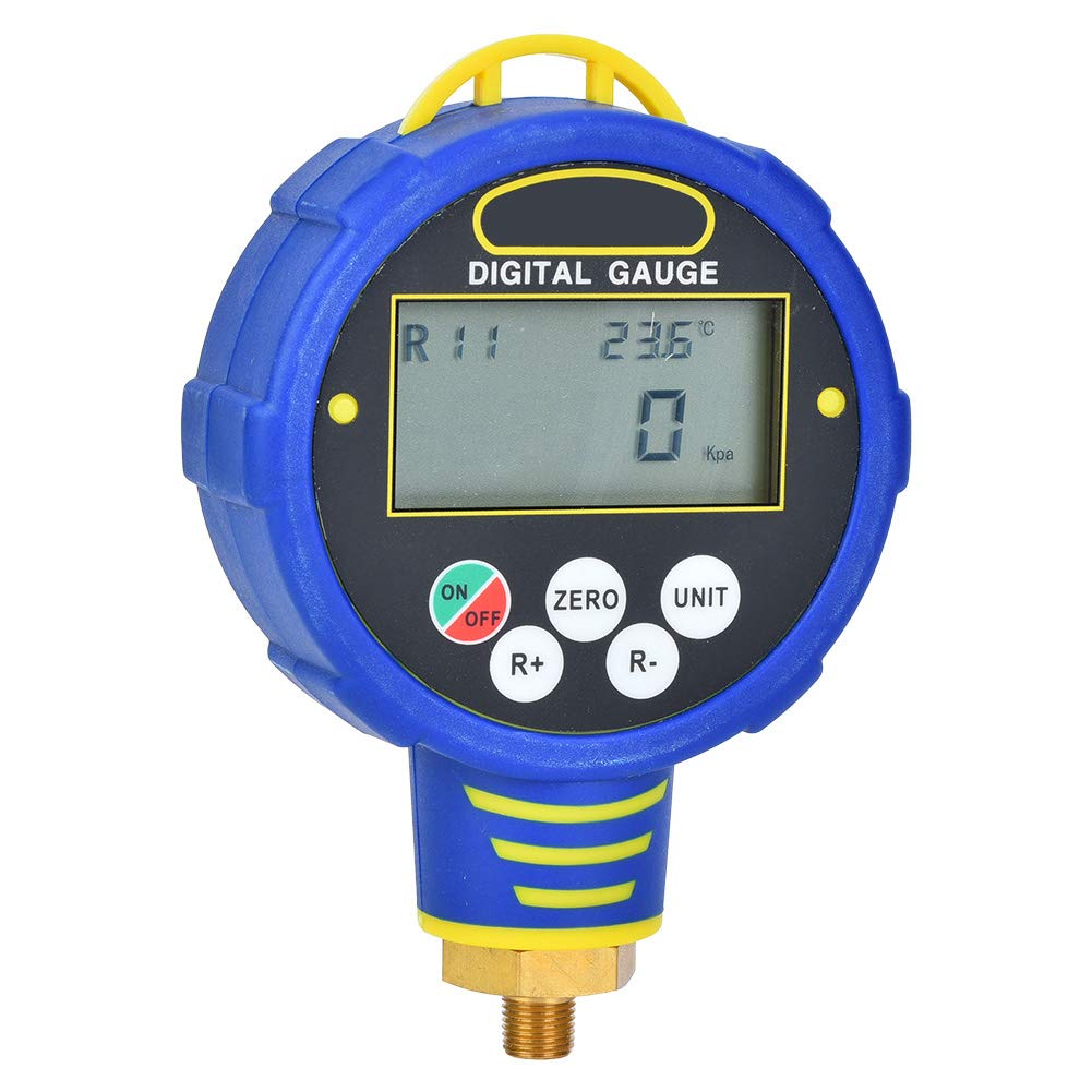 1/8in NPT Digitales Manometer Niederdruck-Klimaanlage Vakuum-Messgerät Kältemittel R32