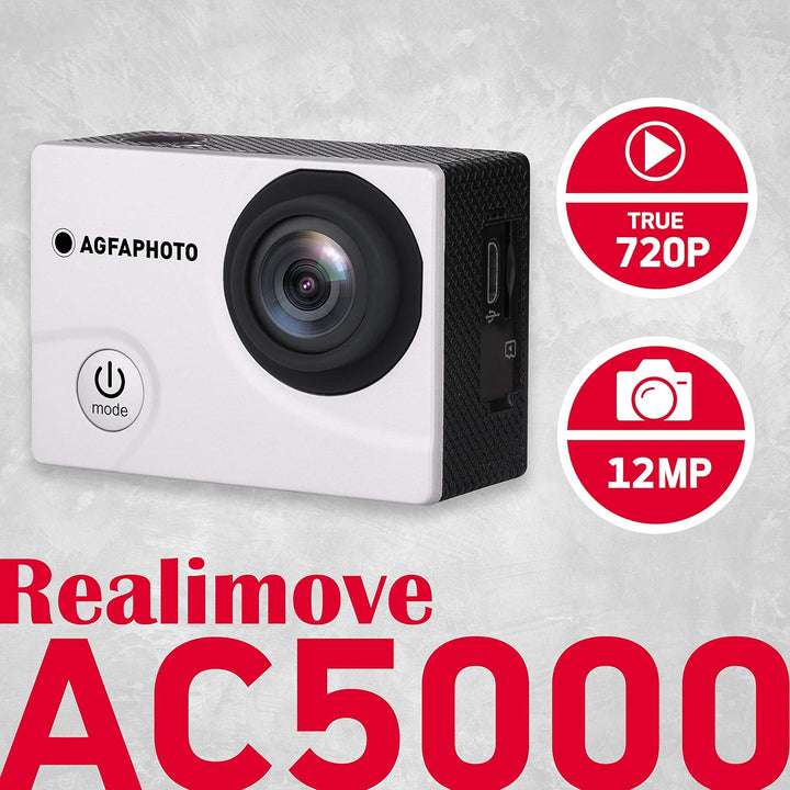 AGFAPHOTO Realimove AC5000 Caméra d'action Numérique étanche 30m