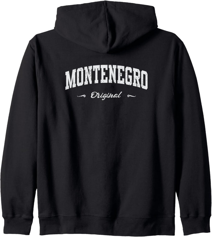 Montenegro Sport Souvenir Fanartikel Design Kapuzenjacke