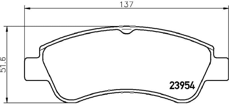 HELLA PAGID 8DB 355 011-071 Bremsbelagsatz - T1422 - Dicke/Stärke: 19mm - Bremssystem: Bosch - nicht