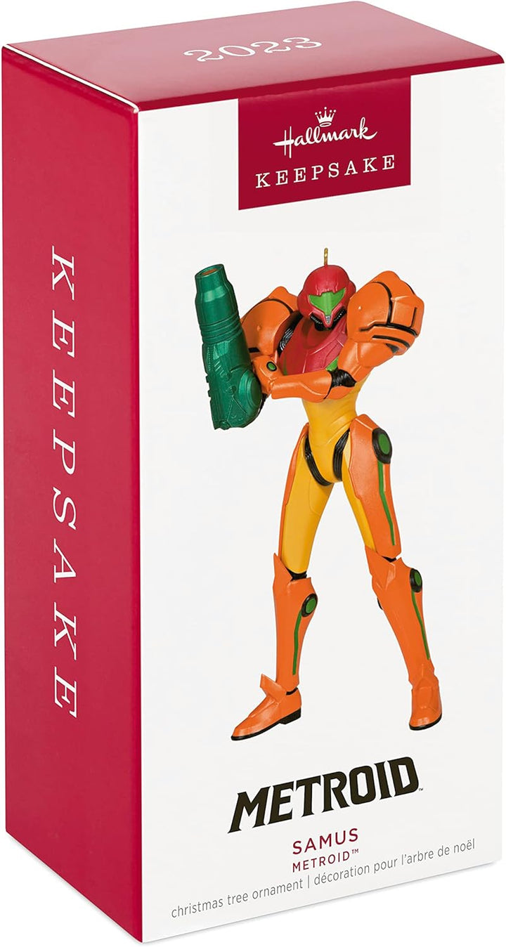 Hallmark Keepsake Weihnachtsdekoration 2023, Nintendo Metroid Samus Ornament, Geschenke für Gamer, M