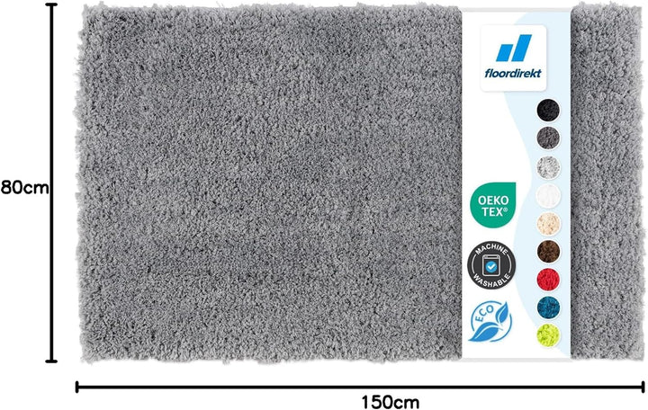 Floordirekt Badematte Sky - Badezimmerteppich - Weicher, dichter Hochflor - Rutschhemmend & Schnell