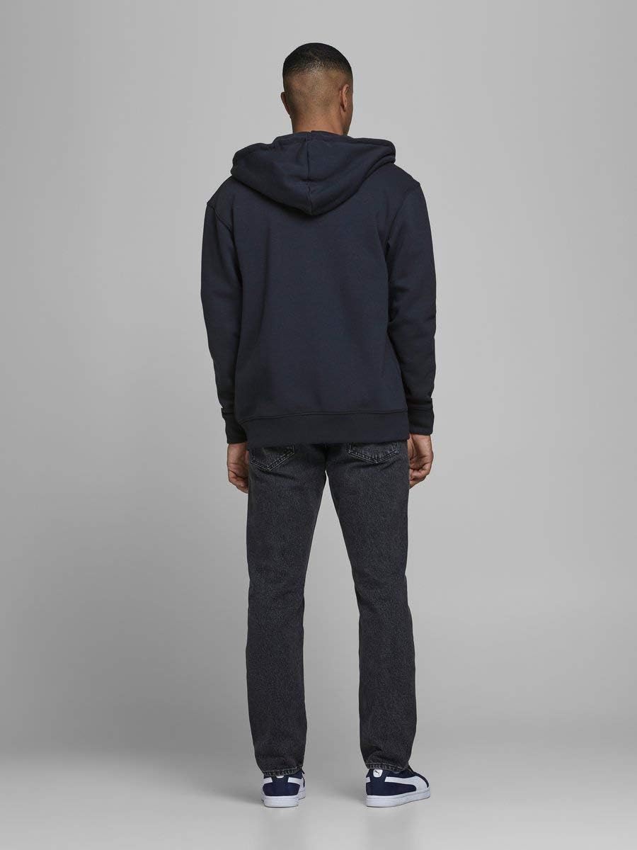 Jack & Jones Herren Jjesoft Sweat Zip Hood Noos Sweatjacke (1er Pack) XL Blau (Navy Blazer Fit: Rela