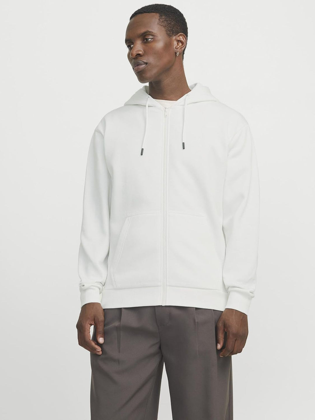 JACK & JONES Hoody Herren mit Kapuze XXL Cloud Dancer, XXL Cloud Dancer