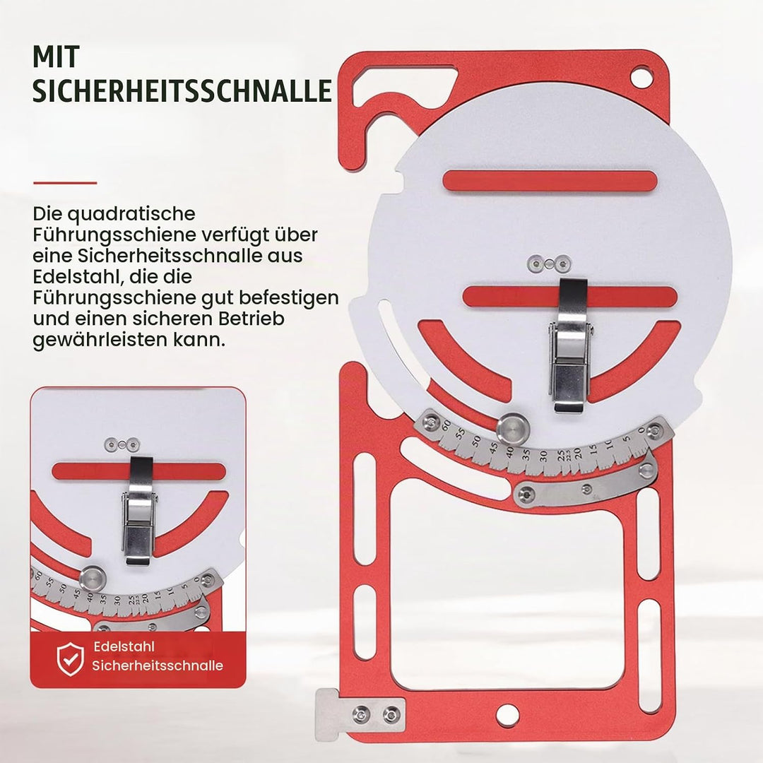 Quadratische Verstellbare Führungsschiene, elektrische führungsschiene Sägeschienenschiene aus Metal