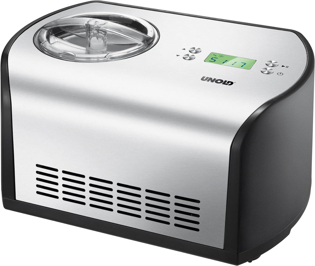 UNOLD Eismaschine One, mit Kompressor, 1,2 Liter Eiscreme, 48865