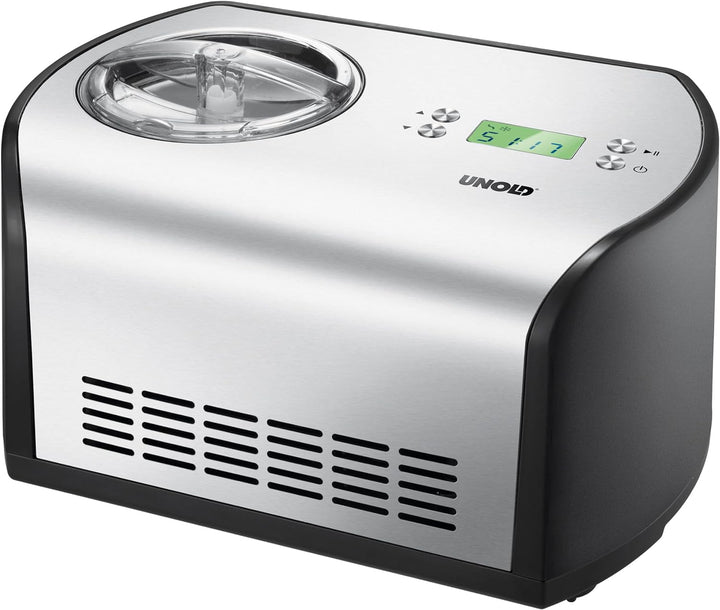 UNOLD Eismaschine One, mit Kompressor, 1,2 Liter Eiscreme, 48865