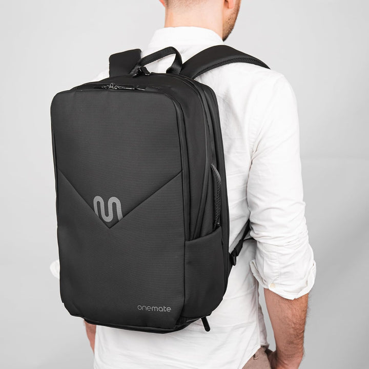 onemate Rucksack Backpack Pro 2 (Herren und Damen) Vielseitig und Durchdacht 22L Schwarz, Schwarz
