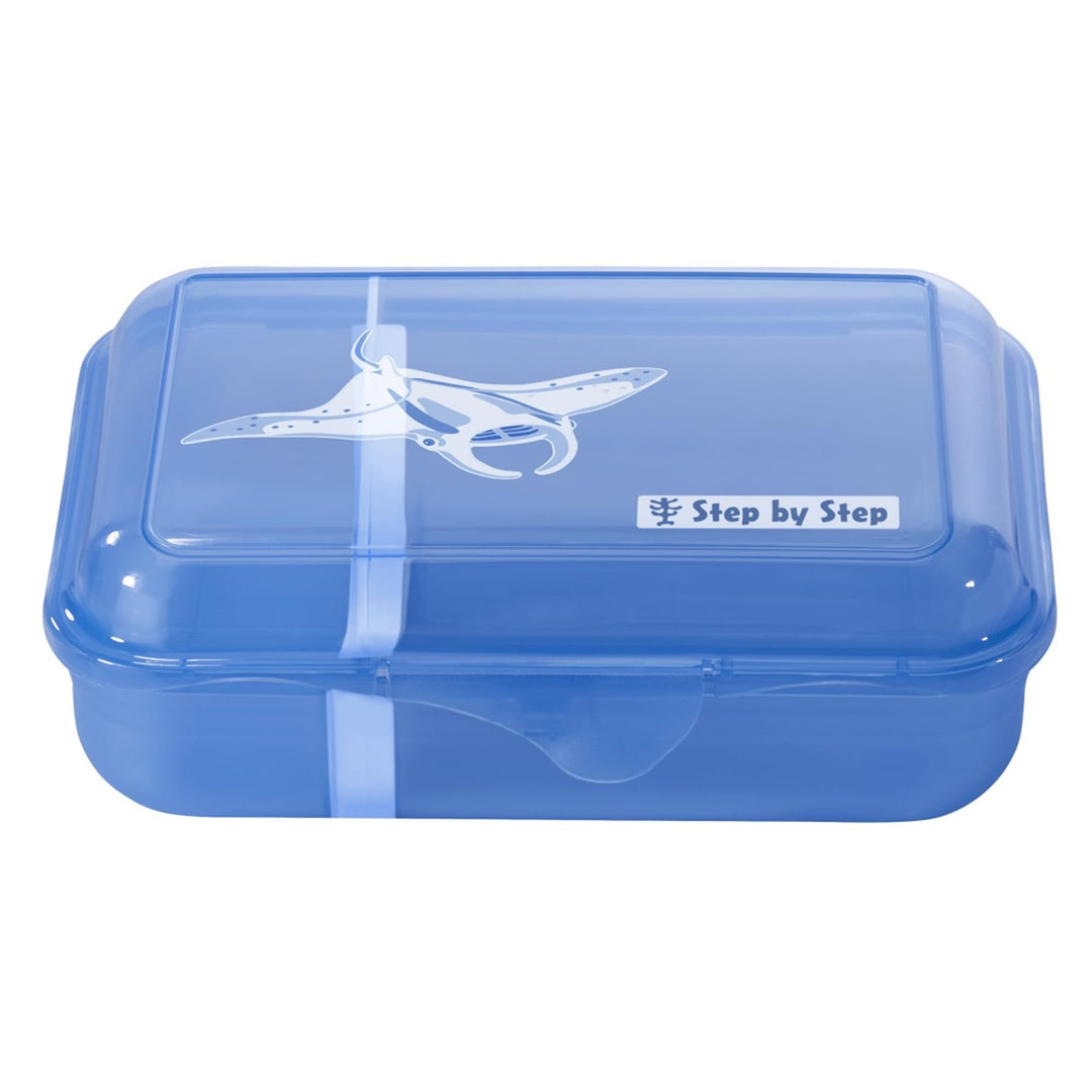 Step by Step Lunchbox „Manta Rio“ blau, mit Trennwand und Klickverschluss, spülmaschinenfest, BPA-fr