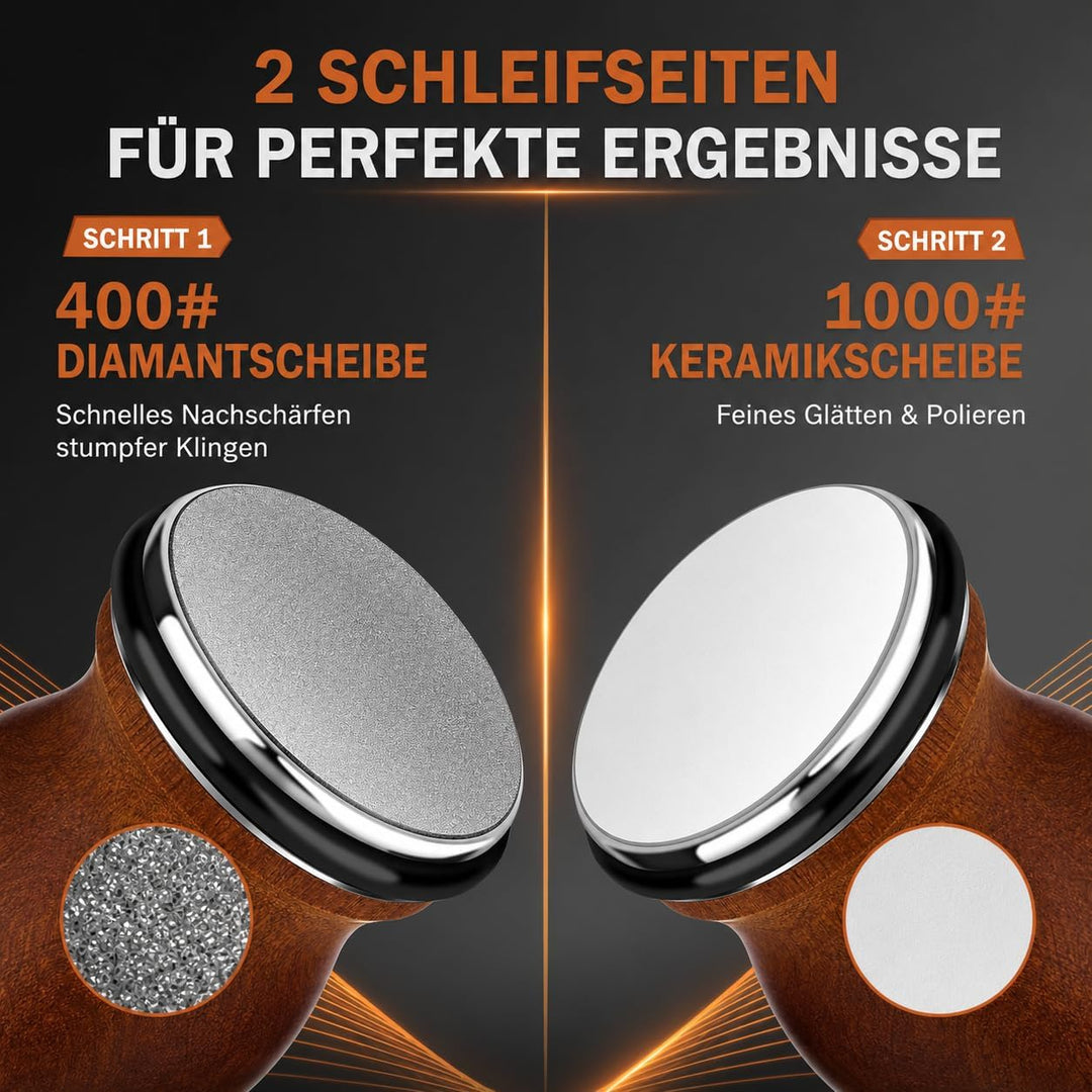 Pro Messerschärfer Bester, Mehrere Blickwinkel Magnetischer Rollschleifer Set - Messerschleifer mit