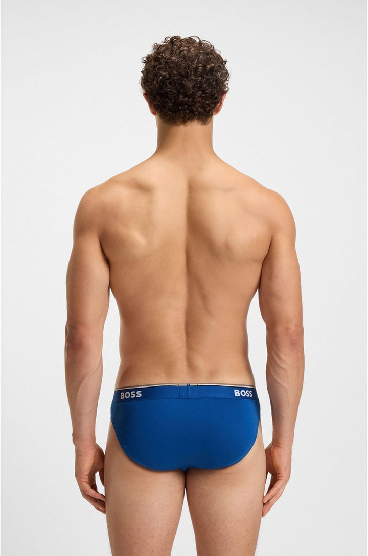 BOSS Herren Power Slips Briefs Unterhosen Cotton Stretch 3er Pack Set: Slips+Boxershorts XL New - Op