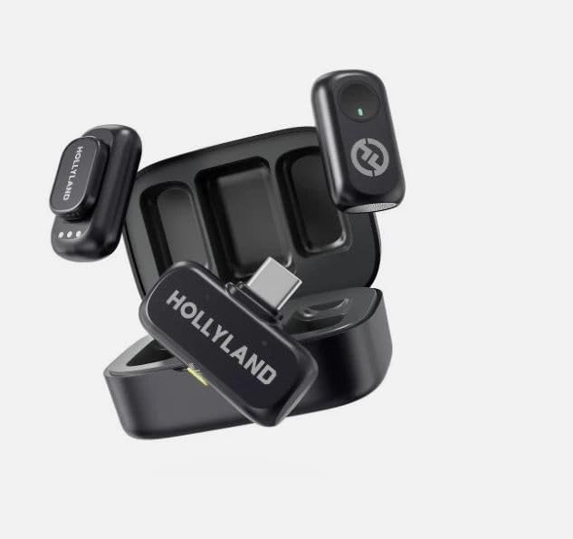 Hollyland Lark A1 Duo Wireless Mikrofon mit USB-C RX und Ladecase