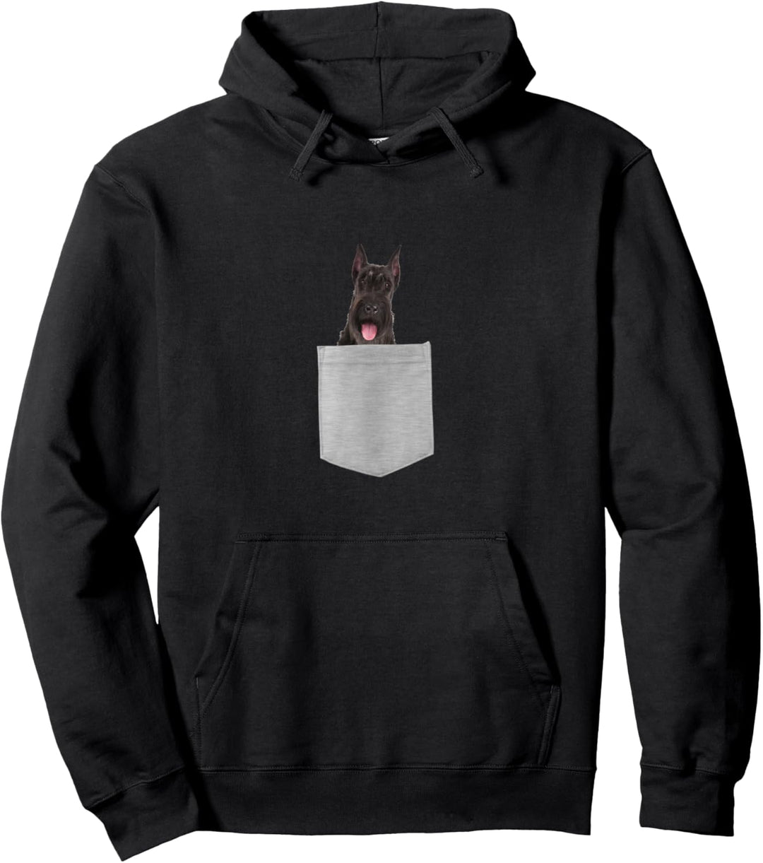 Giant Schnauzer Dog in Your Pocket Pullover Hoodie