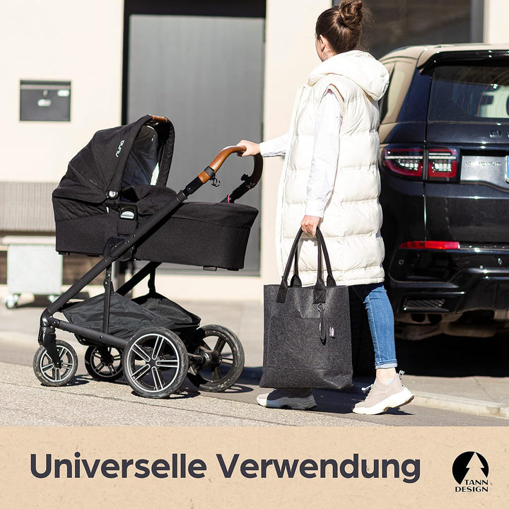 Damen Shopper hergestellt aus recycelten PET-Flaschen - nachhaltige Schulter- & Umhängetasche für Ei