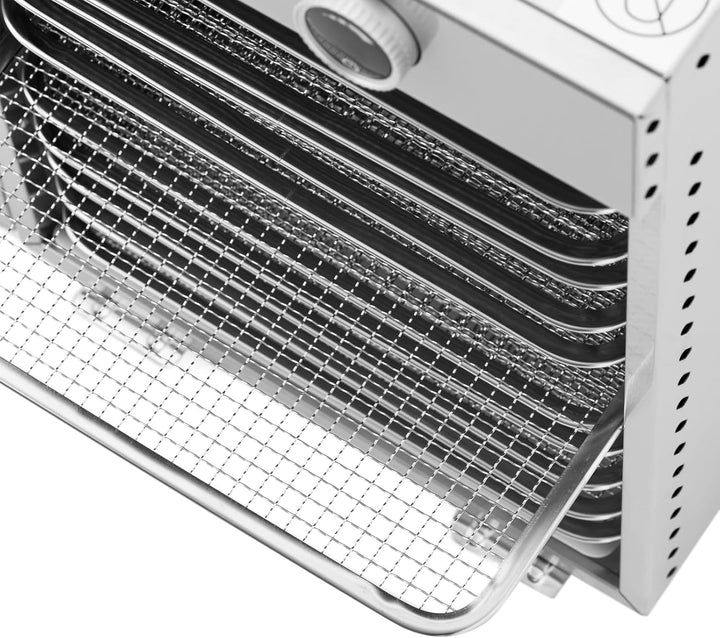 Royal Catering Dörrautomat 1000 W 12 Etagen 40 l Timer bis 24 h 20-90 °C Edelstahl Dörrgerät für Bee