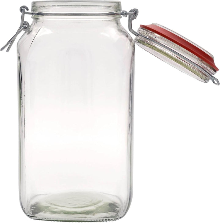 3 Drahtbügelgläser 2590ml | luftdichte Vorratsgläser, Einmachgläser | Ideal Aufbewahrung von Lebensm