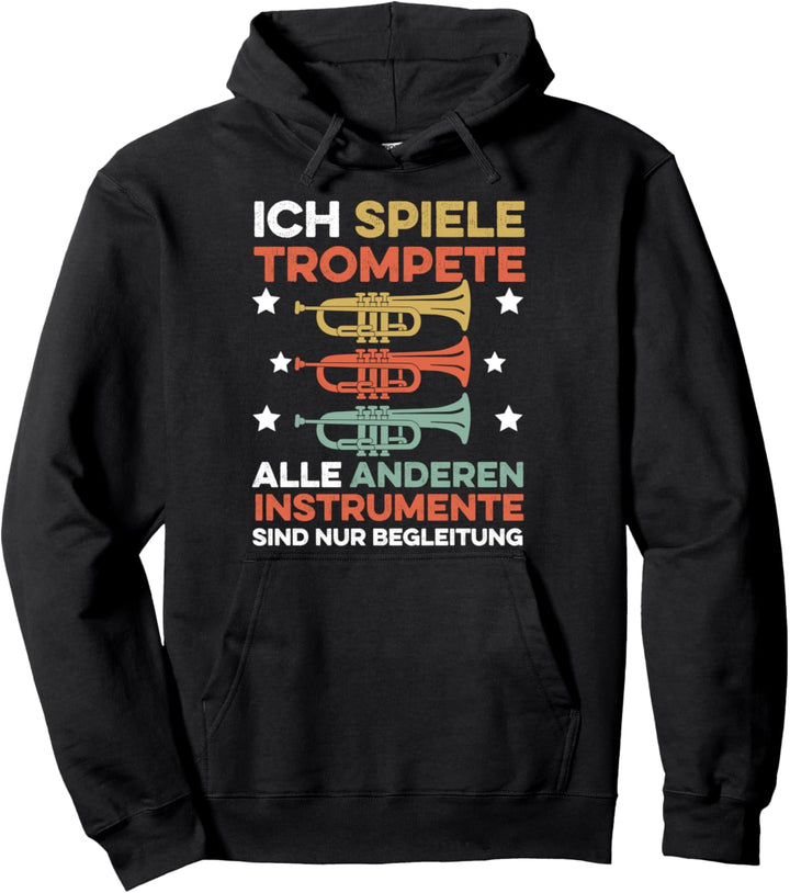 Lustiges Trompeter Musikkapelle und Musiker Pullover Hoodie