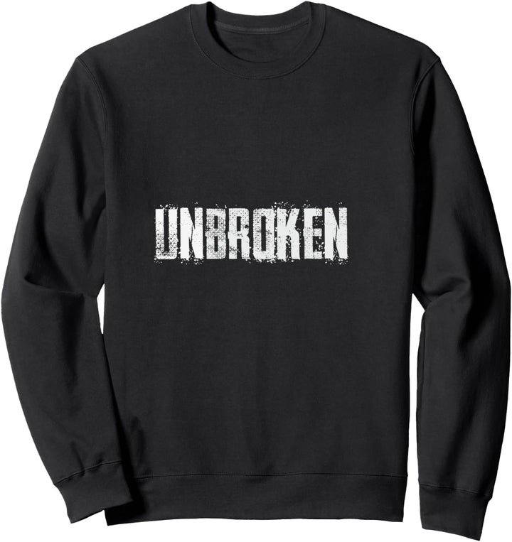 Unbroken Simple Typografie Sweatshirt