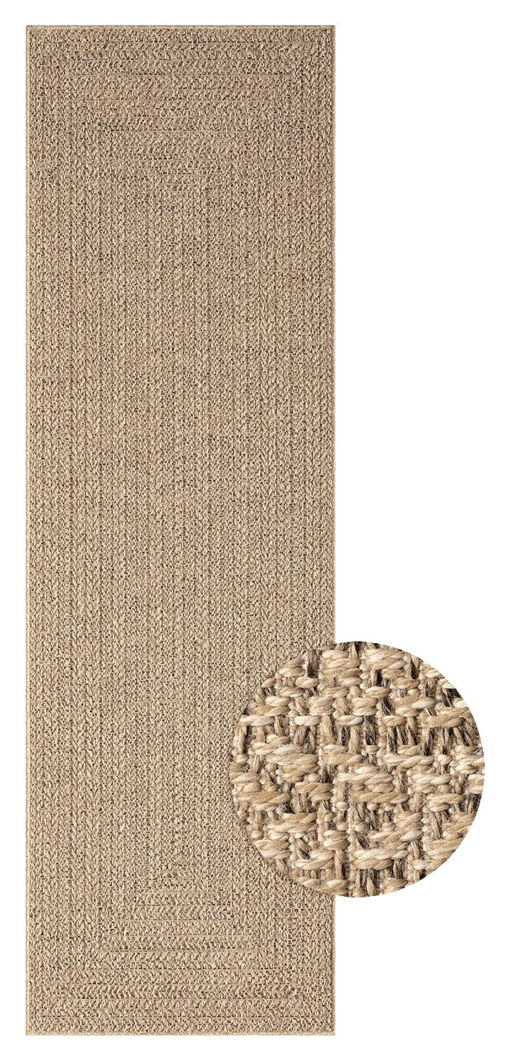 Mia´s Teppiche Soil - wetterfester In- und Outdoor Teppich im Natürlichem Jute-Look, wetterfest, gee