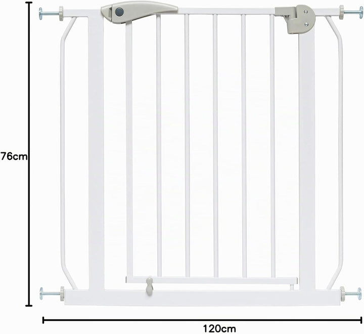 ib style® Berrin ! PREISSIEGER ! Treppengitter 58-175cm | Türschutzgitter | Ohne Bohren | 90° Stop |