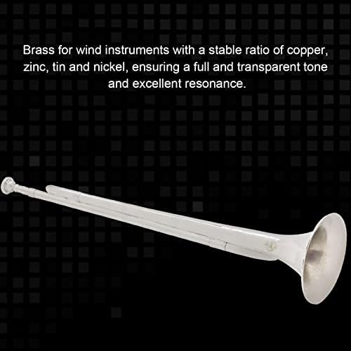 Trompete, Langlebiges Messing-Retro-B-Flachhorn-Standardtrompeten-Musikinstrument für Schulband-Kava