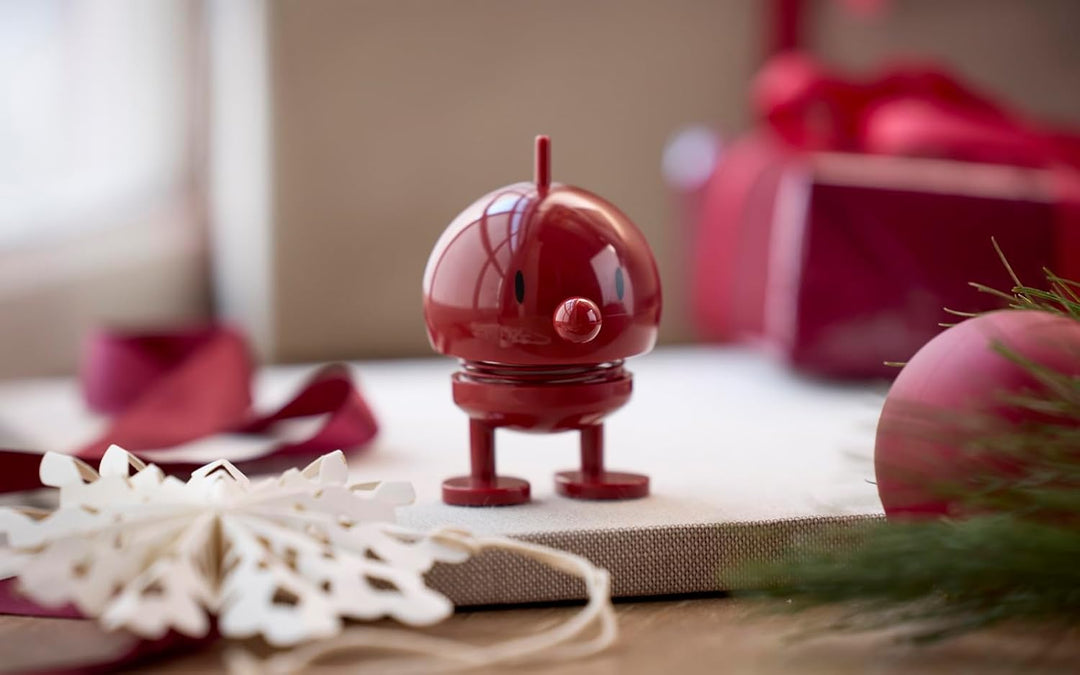 Hoptimist Bumble Wackelfigur & Glücksbringer, Skandinavische Deko Figuren für Wohnzimmer, Schreibtis